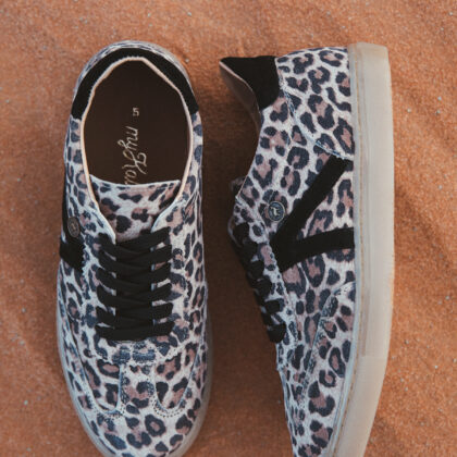 Wild Leopard & Black Sneaker